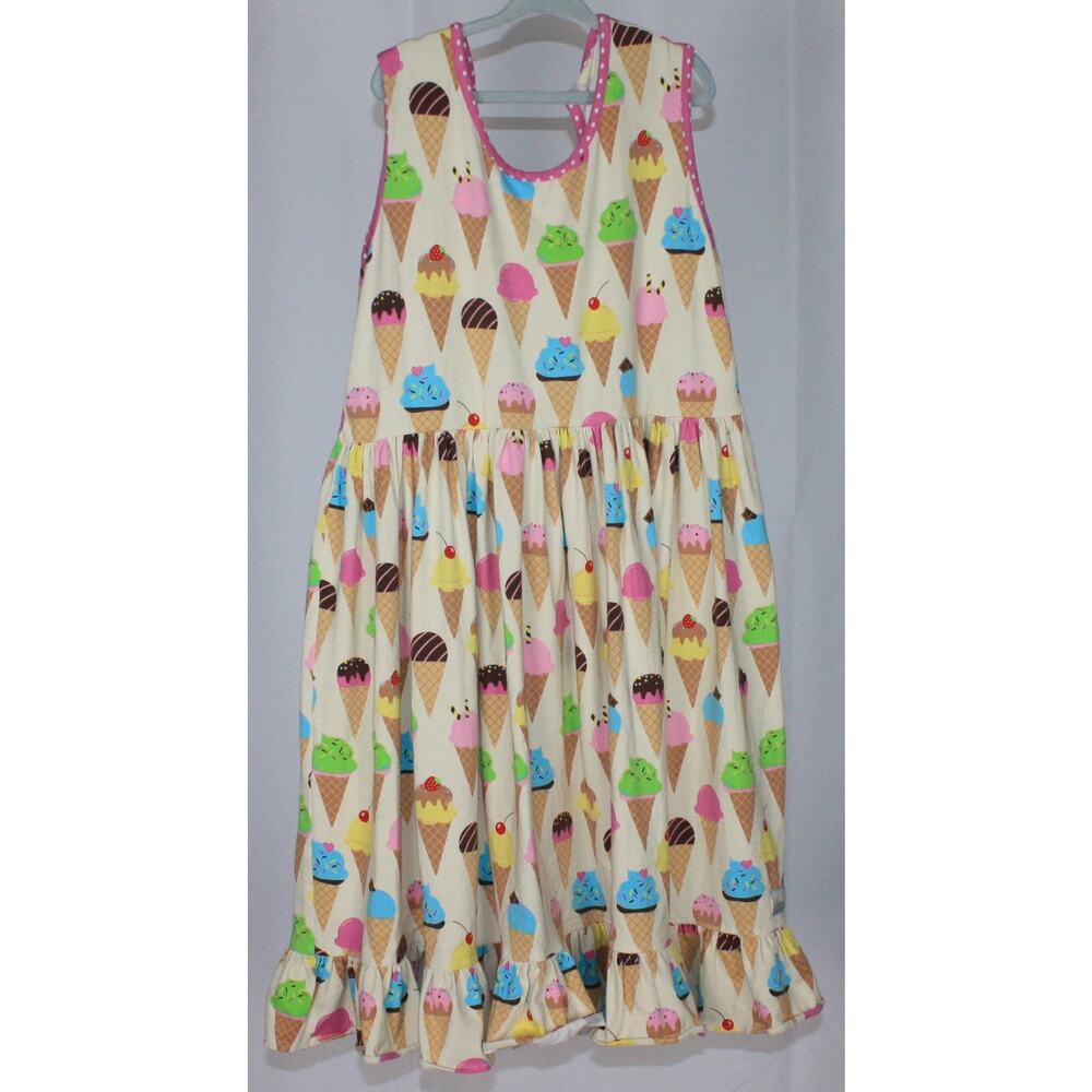 Eleanor Rose Perla Dress Ice Cream Print Size 14/16 Boutique Twirl Dress